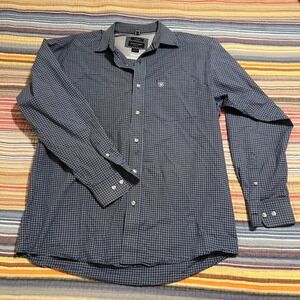 Ariat Pro Series‎ Mens Long Sleeve Plaid Stretch Button Down Shirt M